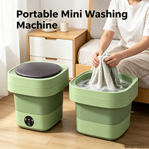 Mini machine à laver portable pliable automatique à chargement par le haut avec injection <span class=keywords><strong>d</strong></span>'<span class=keywords><strong>eau</strong></span>, drainage et essorage pour sous-vêtements et chaussettes - Product Image 1