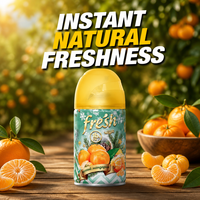Recharge de désodorisant automatique professionnel Fresh Wave 250 ml, compatible universellement pour une fragrance intérieure longue durée de 60 jours