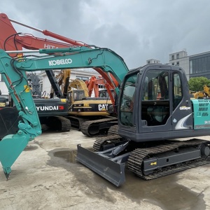 Excavadora Usada KOBELCO SK75 de 7.5 Toneladas, Excavadora Hidráulica de Orugas, Maquinaria de Construcción - Product Image 4
