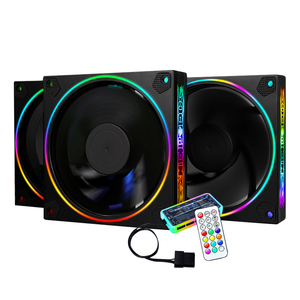 Enfriador Argb de 120mm para ordenador, Ventilador de refrigeración con luz LED, cojinete fluido, para juegos, AURA SYNC, 120mm, argb - Product Image 1