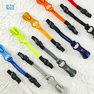 Durable Polyester Zipper <strong>Pull</strong> <strong>Cord</strong> with Heat Shrink Tube, Non-Deformation Zipper Puller <strong>String</strong> for Bags, Jackets - Product Image 1