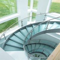 Escalier conceptions de garde-corps en verre après verre balustrade