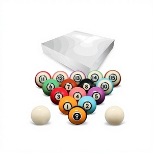 Ensemble de billes de billard en résine de 57,2 mm, aspect cristal, pour jeu de billard, emballage personnalisé - Product Image 4