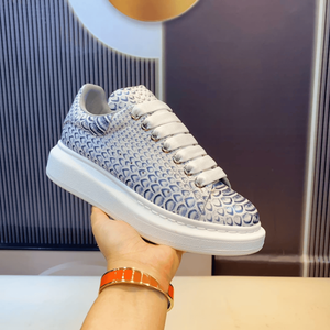 Alexander - Zapatos Deportivos Casuales para Mujer, con Parte Superior de Gamuza Azul Moderna y a la Moda, Suela Gruesa Mc para Mayor Altura, Estilo Patchwork - Product Image 5