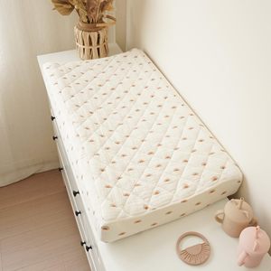 Changing <b>Pad</b> For Newborn Cotton Filling Solid Color Portable Foldable Multi Functional Massage And Bathing <b>Bed</b> - Product Image 2