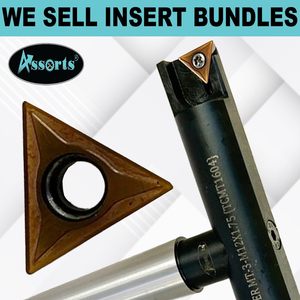 Juego de 6 fresas de un solo filo con vástago MT3 M12x1.75, inserto de carburo para centro de mecanizado CNC - Product Image 6