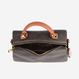 กระเป๋าถือ PU ทรงเรขาคณิต สไตล์วินเทจหรูหรา ดีไซน์เฉพาะตัว ปิดด้วยซิป รุ่นใหม่ประจำฤดูหนาวปี 2024 - Product Image 2