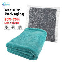 Serviette de voiture SGS double face 2000 GSM en microfibre torsadée anti-statique, en vrac, 1800 GSM