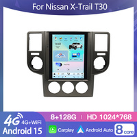HFMidia Radio Layar Vertikal 9.7 inci BT Multimedia Video Head Unit Untuk Nissan X-Trail T30 2008-2010 Konsol Tengah Layar Sentuh
