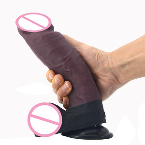 FAAK-G110 Siliconen Simulatie Penis Vrouwelijke Masturbatie Apparaat Paar Seksspeeltjes Handmatige Massage Faak Seksspeeltje Goudkleurige Dildo - Product Image 4