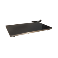 Plaque chauffante électrique portable pour aliments, réchauffeur de plats, dessus en verre noir, maintien au chaud des aliments pour le service en buffet, table ou comptoir