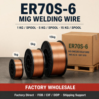 Fil de soudage MIG ER70S-6 0,8 mm 1,0 mm 1,2 mm 15 kg AWS SG2, fabricant chinois, meilleur prix