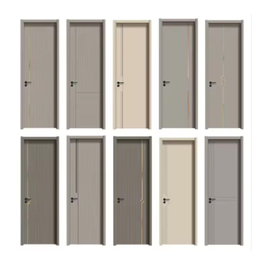 <span class=keywords><strong>Porte</strong></span> intérieure en bois de luxe de style européen <span class=keywords><strong>Porte</strong></span> en bois massif laqué cuit au four en bois massif pour maisons - Product Image 2