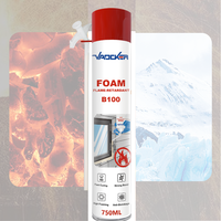 Vente flash : Mousse expansive en polyuréthane PU de 750 ml, mousse liquide en polyuréthane, mousse de fixation pour cadre de fenêtre, porte, paquet