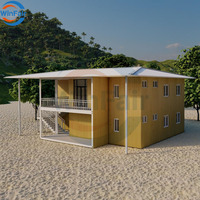 WinFair Prix compétitif un cadre Maison de 2 étages préfabriquée en pente Duplex préfabriqué Maison conteneur détachable en Italie à faible coût