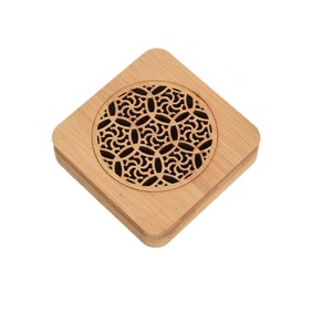 Spot Holz Weihrauch <span class=keywords><strong>Box</strong></span> Runde quadratische Sandelholz platte Gewinde Weihrauch <span class=keywords><strong>Box</strong></span> - Product Image 5