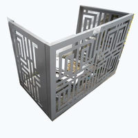 Panneau de façade en aluminium découpé au laser pour la conception architecturale