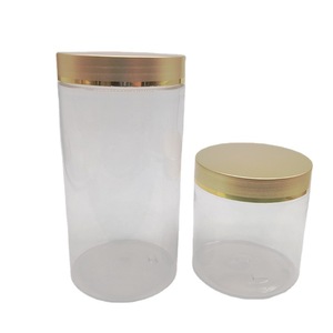 Lớn tầm cỡ nhựa mỹ phẩm bao bì chậu 500ml 800ml 1000ml Kem dưỡng da cơ thể bơ kem lọ đầy màu sắc có nắp đậy PET cho Kem mắt - Product Image 1