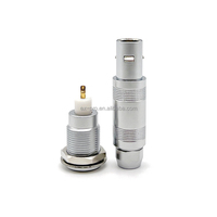 Connecteur coaxial M9 0S prise mâle droite femelle série S IP50-IP54 connecteur à ultrasons en laiton chromé