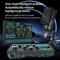 Ensemble de carte son SX91 Mixer 48v XLR, équipement professionnel pour podcast, microphone à condensateur de studio pour l'enregistrement sur PC et smartphone