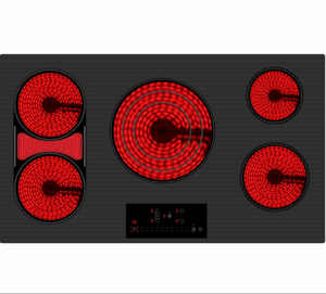 Cuisinière électrique synchronisée 2022, cuisinière électrique 36 pouces, cuisinière à induction, ETL, <span class=keywords><strong>plaque</strong></span> de cuisson électrique premium Tri-Zone LightningBoil - Product Image 1