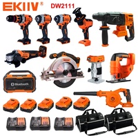 Kit combiné sans fil EKIIV Ultimate 14 outils 18V Brushless CK2114, kit combiné électrique sans fil le plus vendu