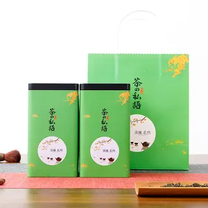 Xin Jia Yi Packaging Eco friendly Tea Candy Packaging Transparent Round Plastic Window Tin Box
