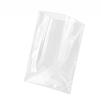 Sac en polyéthylène transparent à extrémité ouverte de grande taille, sac en plastique LDPE à ouverture supérieure pour l'emballage et le stockage de textiles, de literie et de marchandises volumineuses