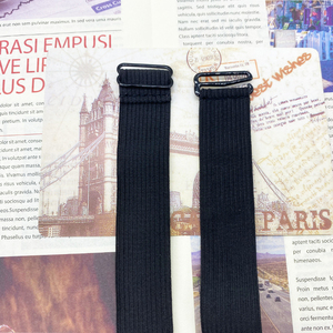 Logo personalizzato stampato fasce elastiche 2cm 2.5cm 3cm 3.5cm di colore nero per parrucche di alta qualità - Product Image 3
