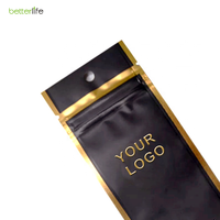 Échantillon gratuit OEM, sachet refermable en PE Mylar anti-odeur, résistant aux enfants, pour aliments pour animaux de compagnie, petit sac noir avec mon logo, matériaux recyclés