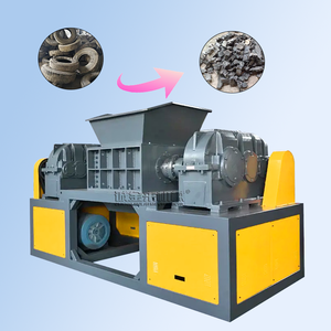 Anti Winding Blade High Output Heavy Duty Industrial Double Shaft Shredder <b>Crusher</b> 4400W 2T/H <b>Wood</b> Recycling Gear - Product Image 6