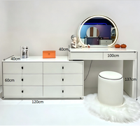Table de maquillage moderne avec miroir, prix compétitif, OEM&ODM, vente chaude, pour salon