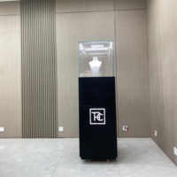 Vitrine de Présentation 3D Personnalisée pour Bijouterie, Montres et Parfums, Meuble de Présentation en Verre avec Éclairage LED pour Centre Commercial