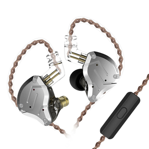 Auriculares <span class=keywords><strong>KZ</strong></span> ZS10 <span class=keywords><strong>Pro</strong></span> Gold 4BA + 1DD Hybrid <span class=keywords><strong>10</strong></span> drivers auriculares HIFI Bass en el oído Monitor auriculares con cancelación de ruido auriculares de Metal - Product Image 3