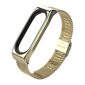 para <span class=keywords><strong>Xiaomi</strong></span> Mi banda 3 Mi band4 de la correa de muñeca banda inteligente Miband gota de 3 pulsera de acero inoxidable de Metal - Product Image 5