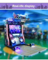 Simulateur de parc d'attractions chaud Machine de danse 55 pouces écran LED Console de jeu vidéo de musique Double 2 joueurs Machine de danse Arcade