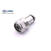 Producto de Venta caliente N Conector de abrazadera macho/hembra para cable Ultraflex7, conectores rf