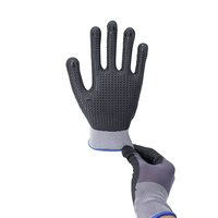 Gants en PU blanc 13G les plus vendus, gants enduits pour le bricolage, excellente performance antidérapante et fonction respirante, résistants à l'huile au dos.