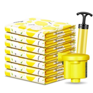 Home Storage Amazon Hot Selling Home Travel Customized Vacuum Space Saving Compressed Large Size Reusable Clothes Storage Bag