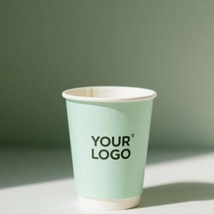 Gobelets en papier à double paroi pour boissons chaudes, eau minérale, logo personnalisable, tailles 8/12/16/20/22 oz - Product Image 2
