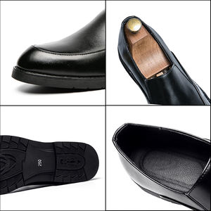 Chaussures habillées pour hommes, grandes tailles 38-48, mocassins pour soirée, mariage, marron, noir - Product Image 3