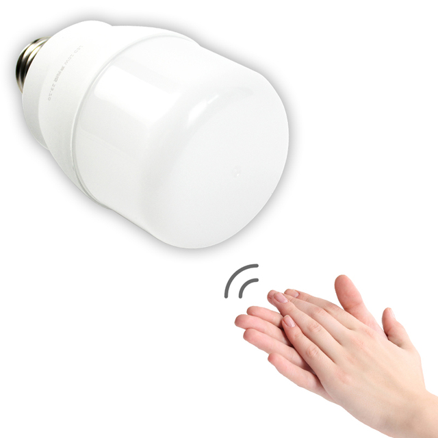 E27 AC220V Sound Sensor LED Light Bulb 6W 10W Voice Light Control Motion Sensor with Plastic Body for Garden Warehouse Use