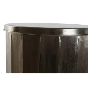 Set di 2 Tavolini Laterali in Metallo 42X42X52 con Piano Dorato - Product Image 2