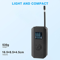 Accessoires de vélo, mini pompe à air électrique portable, rechargeable 3-4h, 7.4V 150psi 100W, pompe à vélo, gonfleur de pneus