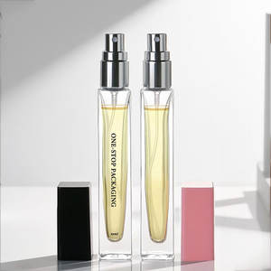 Flacon de parfum carré plat en verre vintage de 10 ml avec bouchon coloré, logo personnalisé imprimé sur écran et emballage en boîte <span class=keywords><strong>Anad</strong></span> à fond épais - Product Image 3