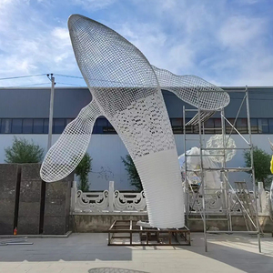 ประติมากรรมสัตว์ขนาดเท่าตัวจริง ทำจากสแตนเลสสตีล รูปสัตว์ขนาดใหญ่ เช่น นกอินทรี <span class=keywords><strong>มด</strong></span> ปลาวาฬ สุนัข วัว ช้าง ครอบครัวสัตว์ รูปทรงเรขาคณิต วัวม้า กวาง - Product Image 3