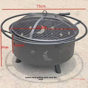 طاولة خارجية موقد تسخين من الفحم الحطب المنزلي موقد فناء فيلا موقد نار لشوايات التخييم - Product Image 6