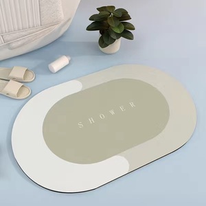 Soft Diatomite Earth Bath Rug Fast Drying Non-Slip Shower <strong>Mats</strong> Thin Absorbent Diatomaceous Mud Bath <strong>Floor</strong> <strong>Mats</strong> for Bathroom Use