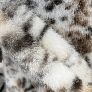 Tessuto in pelliccia sintetica di lusso, molto richiesto, in poliestere 100%, a pelo lungo, effetto volpe e gatto lynx, produzione propria, all'ingrosso - Product Image 5