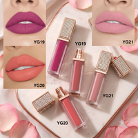 Rouge à lèvres liquide waterproof personnalisé à marque privée, anti-transfert, non desséchant, couleur intense, fini velours mat, fabrication usine
